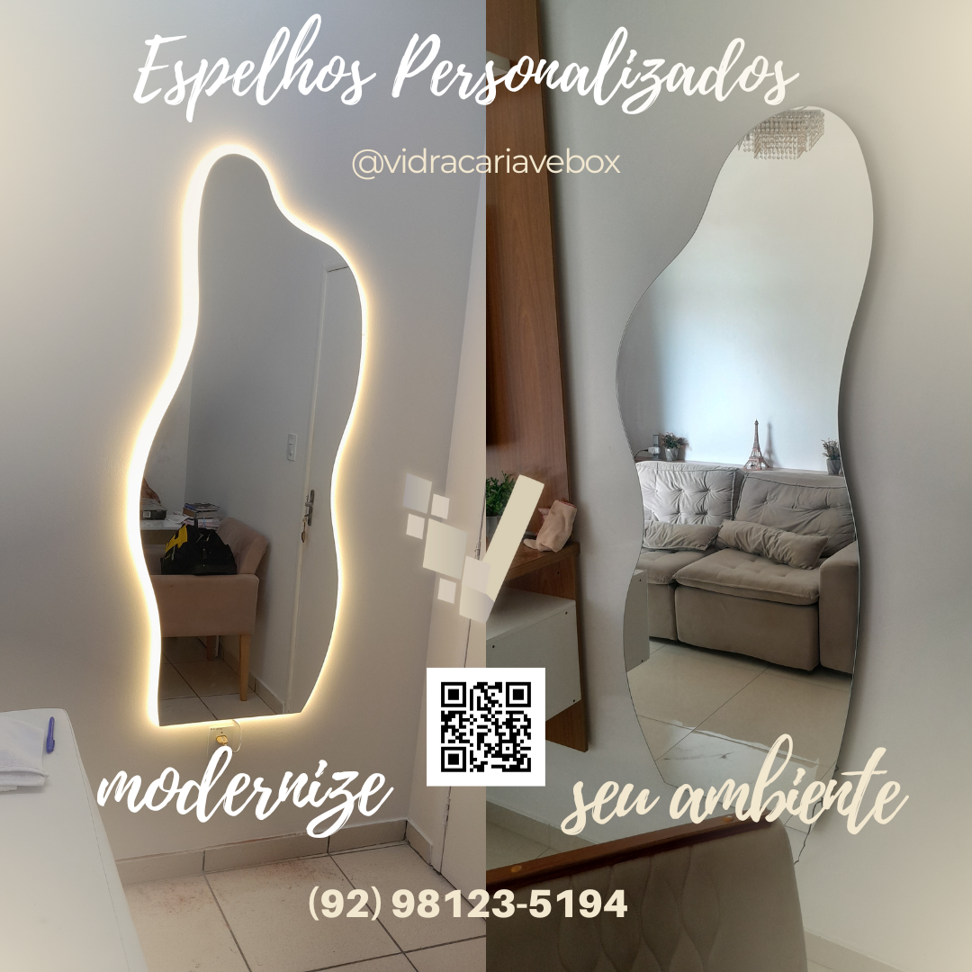 Espelhos Decorativos com LED em Manaus